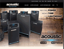 Tablet Screenshot of acousticamplification.com